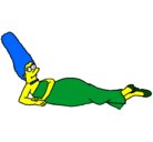 Dibujo Marge pintado por hyugahanabi