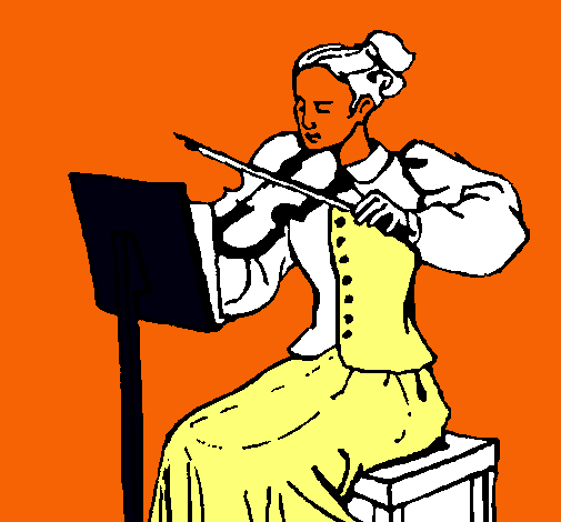 Dama violinista