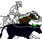 Dibujo Vaquero y vaca pintado por DANIL