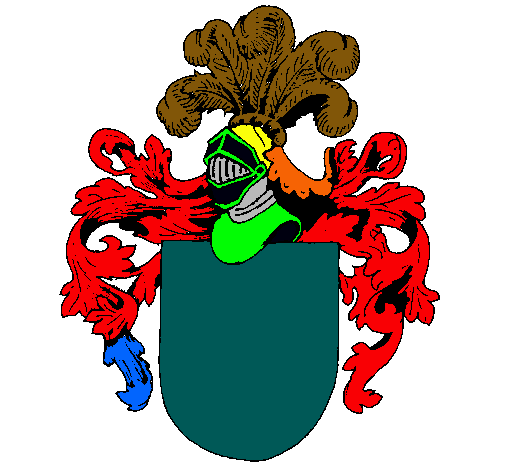 Escudo de armas y casco