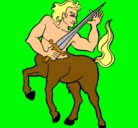 Dibujo Centauro pintado por renato