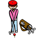Dibujo Jugador de golf II pintado por DANIEL