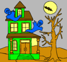 Dibujo Casa fantansma pintado por nimbe