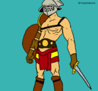 Dibujo Gladiador pintado por DesertPirate