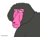 Dibujo Babuino pintado por babuino