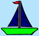 Dibujo Barco velero pintado por eccvmn