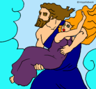 Dibujo El rapto de Perséfone pintado por EVAAYALA