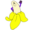 Dibujo Banana pintado por galia