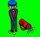 Dibujo Jugador de golf II pintado por Noelia