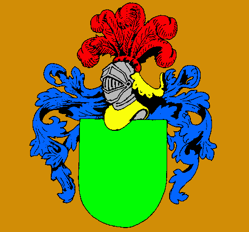 Escudo de armas y casco