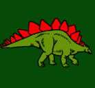 Dibujo Stegosaurus pintado por miguilli