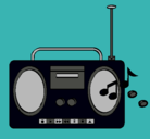 Dibujo Radio cassette 2 pintado por losprimos