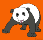 Dibujo Oso panda pintado por sidora
