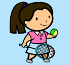 Dibujo Chica tenista pintado por ariana