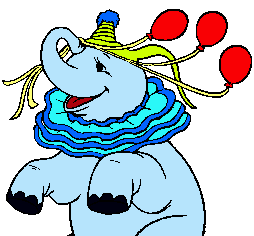 Elefante con 3 globos