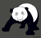 Dibujo Oso panda pintado por vicente
