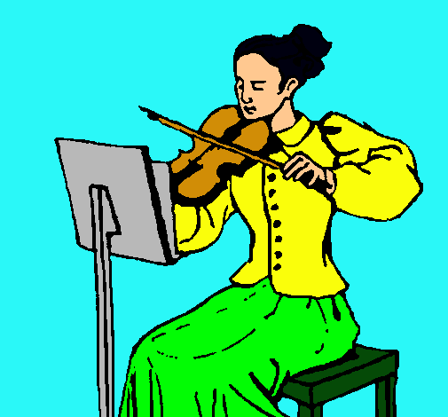 Dama violinista