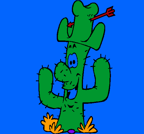 Cactus con sombrero