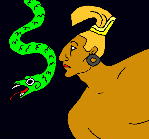 Serpiente y guerrero