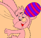 Dibujo Conejo y huevo de pascua II pintado por anderlis