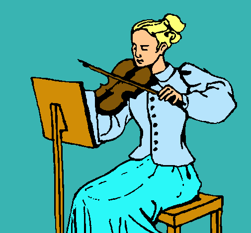 Dama violinista