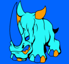 Dibujo Rinoceronte II pintado por lluis