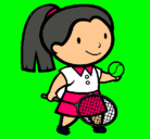 Dibujo Chica tenista pintado por melissaaracely