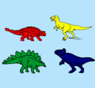 Dibujo Dinosaurios de tierra pintado por dinosario