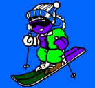 Dibujo Niño esquiando pintado por carlangas