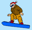 Dibujo Snowboard pintado por JORGE