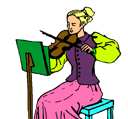 Dama violinista