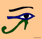 Dibujo Ojo Horus pintado por vanessayubirin.1