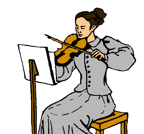 Dama violinista