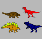 Dibujo Dinosaurios de tierra pintado por carlos