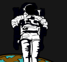 Dibujo Astronauta pintado por rubi