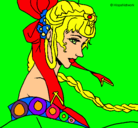 Dibujo Princesa china pintado por EVAAYALA