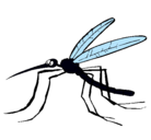 Dibujo Mosquito pintado por eldengue