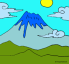 Dibujo Monte Fuji pintado por andreamichelle