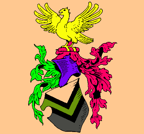 Escudo de armas y aguila 