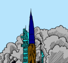 Dibujo Lanzamiento cohete pintado por hgikbvhhmjbvfh-ghmbf-