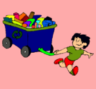 Dibujo Niño reciclando pintado por katerineee