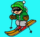 Dibujo Niño esquiando pintado por maicolykevin