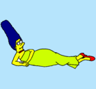 Dibujo Marge pintado por valeria