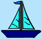 Dibujo Barco velero pintado por emma