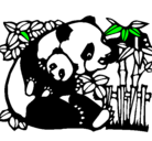 Dibujo Mama panda pintado por biancayyaz