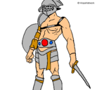 Dibujo Gladiador pintado por pablo