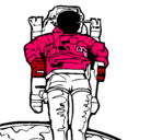 Dibujo Astronauta pintado por greis
