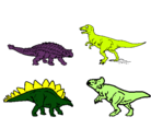 Dibujo Dinosaurios de tierra pintado por piti