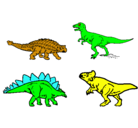 Dibujo Dinosaurios de tierra pintado por lluis