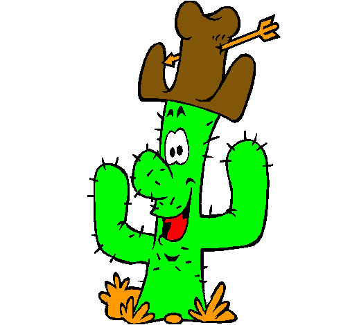 Cactus con sombrero